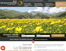 Tablet Screenshot of hotellosciatore.eu